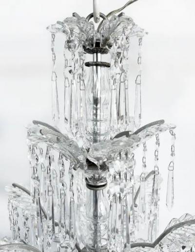  Schoenbeck Fine Quality Six Arm Crystal Chandelier Schoenbeck Lighting Attributed