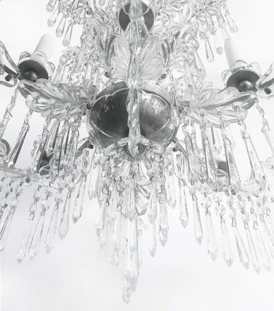  Schoenbeck Fine Quality Six Arm Crystal Chandelier Schoenbeck Lighting Attributed