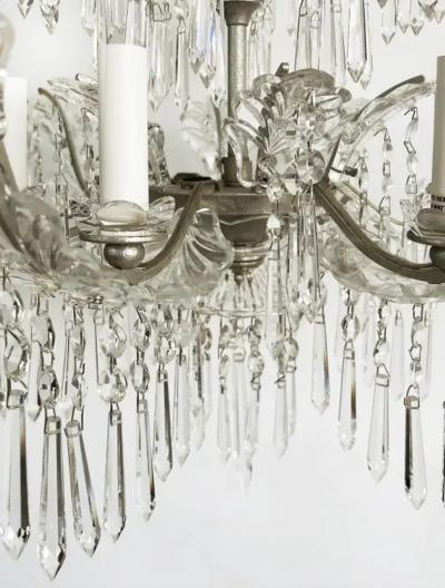  Schoenbeck Fine Quality Six Arm Crystal Chandelier Schoenbeck Lighting Attributed
