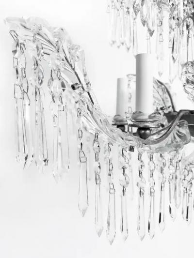  Schoenbeck Fine Quality Six Arm Crystal Chandelier Schoenbeck Lighting Attributed