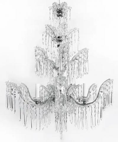  Schoenbeck Fine Quality Six Arm Crystal Chandelier Schoenbeck Lighting Attributed
