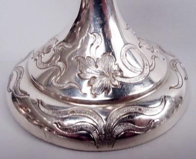  Schofield Co Set of 12 Schofield Baltimore Sterling Silver Grapevine Goblets