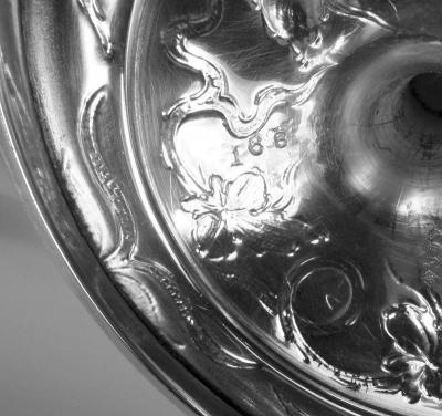  Schofield Co Set of 12 Schofield Baltimore Sterling Silver Grapevine Goblets