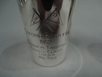  Schofield Co Set of 3 Maryland Midcentury Yacht Club Shot Glasses