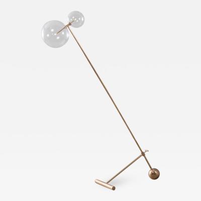  Schwung Contemporary Brass Floor Lamp by Schwung