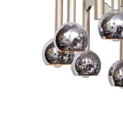  Sciolari Lighting Chic Nickel Chrome Pendant 1970s