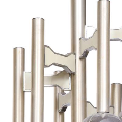  Sciolari Lighting Chic Nickel Chrome Pendant 1970s