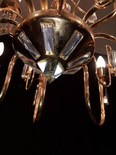  Sciolari Lighting Fine Crystal Sciolari Chandelier 1970s