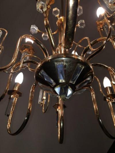  Sciolari Lighting Fine Crystal Sciolari Chandelier 1970s