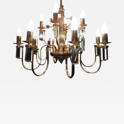  Sciolari Lighting Fine Crystal Sciolari Chandelier 1970s