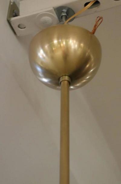  Sciolari Lighting Italian Mid Century Sciolari 12 Light Brass and Crystal Chandelier