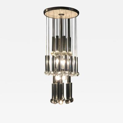  Sciolari Lighting Italian Midcentury Chandelier by Gaetano Sciolari 1970s