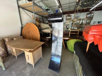  Sciolari Lighting Italian Modern Tessellated Marble Floor Lamp