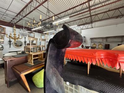  Sciolari Lighting Italian Modern Tessellated Marble Floor Lamp