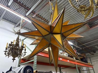 Sciolari Lighting Monumental Star Shaped Chandelier