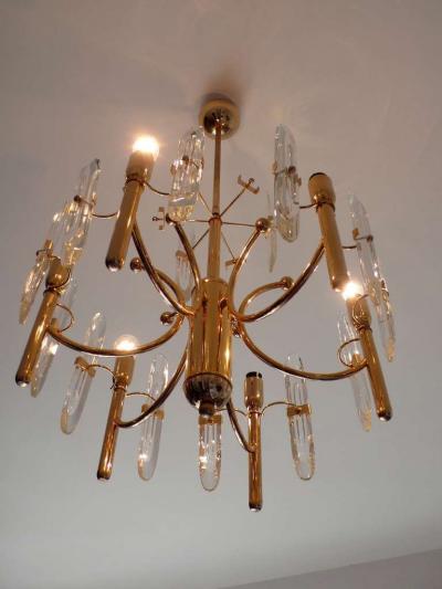  Sciolari Lighting Sciolari Chandelier with Six Lights 1970