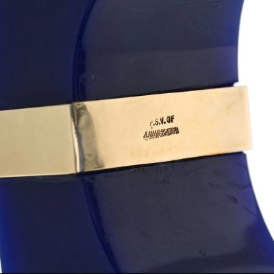  Seaman Schepps SEAMAN SCHEPPS 14K YELLOW GOLD TURQUOISE BAKELITE CUFF BRACELET