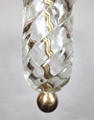  Seguso Mid Century Italian Murano Glass Chandelier by S guso