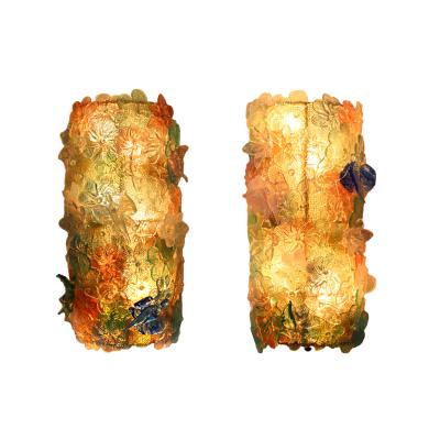  Seguso Mid Century Sconces in Green Blue Yellow Red and White Murano Glass for Seguso