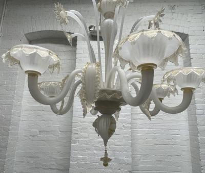 Seguso Murano Seguso Floral Chandelier