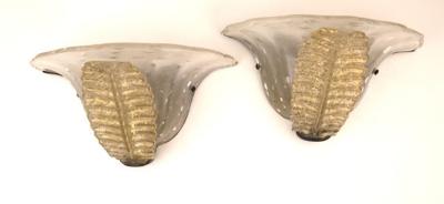  Seguso Pair of Vintage Wall Lights by Seguso