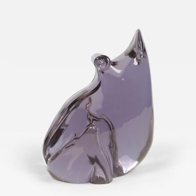  Seguso Seguso Glass Signed Lavender Frog