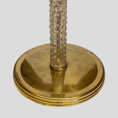  Seguso Seguso Vetri d Arte 1950s brass and glass floor lamp by Seguso Vetri D Arte