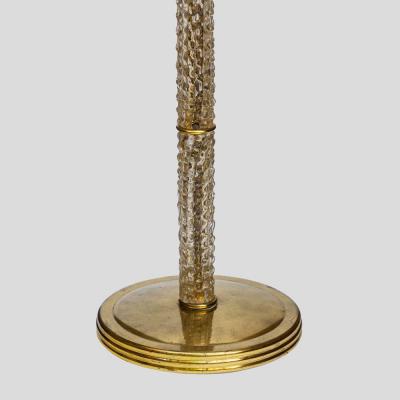  Seguso Seguso Vetri d Arte 1950s brass and glass floor lamp by Seguso Vetri D Arte