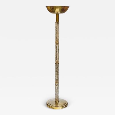  Seguso Seguso Vetri d Arte 1950s brass and glass floor lamp by Seguso Vetri D Arte