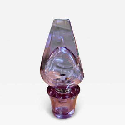  Seguso Seguso Vetri d Arte Flavio Poli Seguso Sculptural Purple Murano Glass Table Lamp