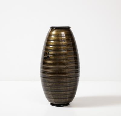  Seguso Seguso Vetri d Arte Large Gilt Fleck Vase by Seguso Vetri DArte