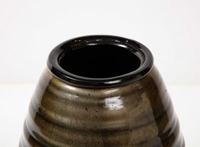  Seguso Seguso Vetri d Arte Large Gilt Fleck Vase by Seguso Vetri DArte