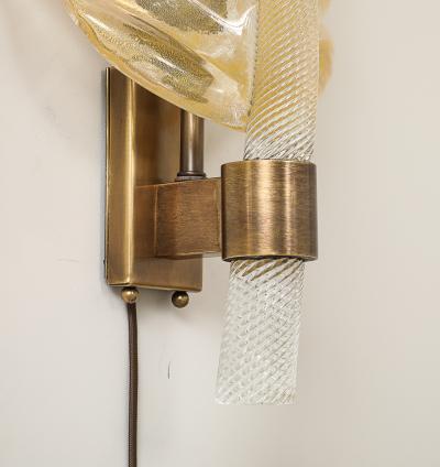  Seguso Seguso Vetri d Arte Leaf Wall Lights by Seguso Vetri DArte