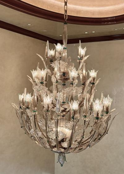  Seguso Seguso Vetri d Arte Monumental Hand Blown Glass Chandelier Attributed to Seguso Vetri dArte