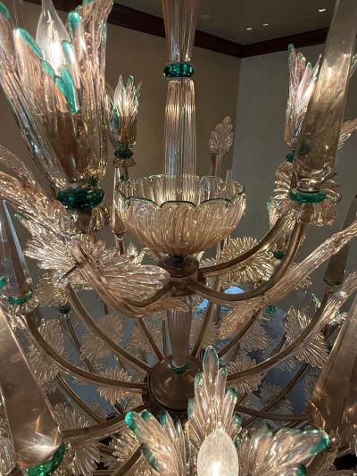  Seguso Seguso Vetri d Arte Monumental Hand Blown Glass Chandelier Attributed to Seguso Vetri dArte