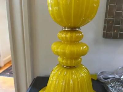  Seguso Seguso Vetri d Arte Pair Of Vintage Murano Glass Lamps