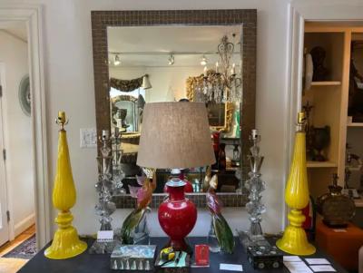  Seguso Seguso Vetri d Arte Pair Of Vintage Murano Glass Lamps