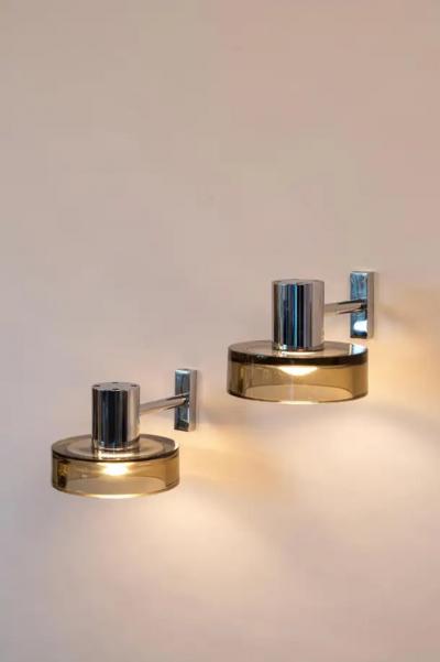  Seguso Seguso Vetri d Arte Pair Seguso wall lights Italy c1970