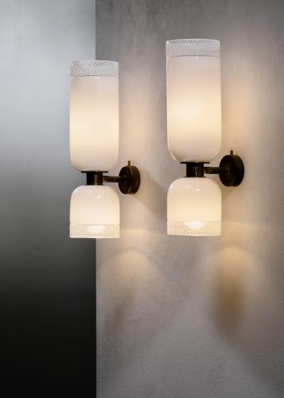  Seguso Seguso Vetri d Arte Pair of Seguso wall lamps
