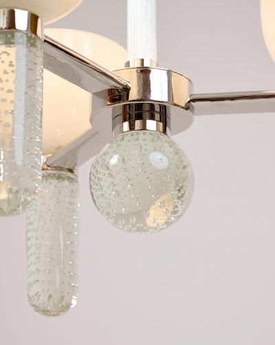  Seguso Seguso Vetri d Arte Seguso Exquisite Three Branch Murano Glass Chandelier ca 1950