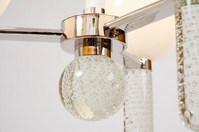  Seguso Seguso Vetri d Arte Seguso Exquisite Three Branch Murano Glass Chandelier ca 1950