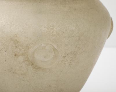  Seguso Seguso Vetri d Arte Seguso Ivory Scavo Murano Glass Urn Lamps