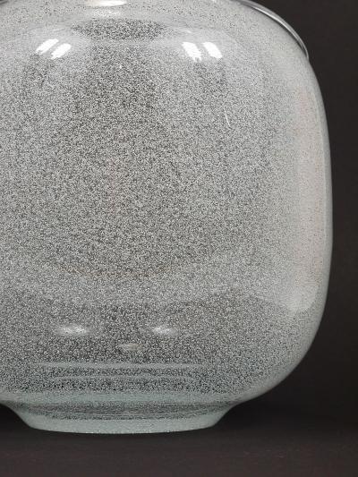  Seguso Seguso Vetri d Arte Seguso Vetri d Arte Pulegoso Bubble Vase with Handles Murano Italy 1950s