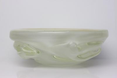  Seguso Seguso Vetri d Arte Seguso by Flavio Poli Gold Clear Sommerso Blown Glass Bowl 1940 Italy