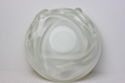  Seguso Seguso Vetri d Arte Seguso by Flavio Poli Gold Clear Sommerso Blown Glass Bowl 1940 Italy