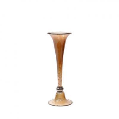  Seguso Seguso Vetri d Arte Staggered Hand Blown Smoked Bronze Murano Glass Vases by Seguso Vetri DArte