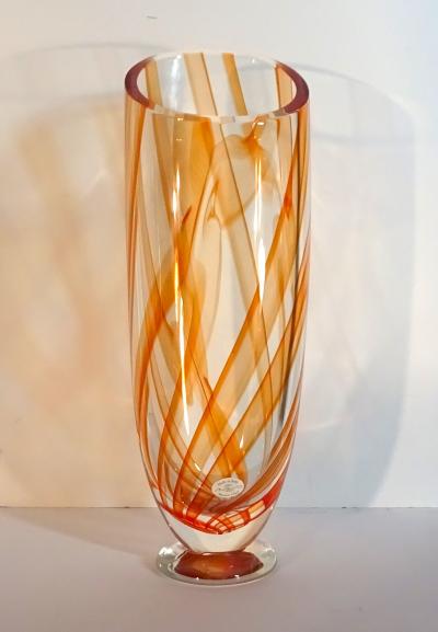 Seguso Viro Seguso Viro Tall Suez Echo Vase Limited 101 Edition Murano 2010