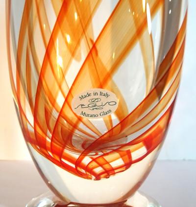 Seguso Viro Seguso Viro Tall Suez Echo Vase Limited 101 Edition Murano 2010