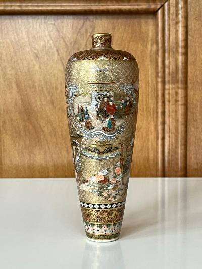  Seikozan Exquisite Japanese Satsuma Vase by Seikozan