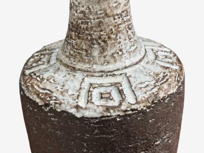  Sejer Keramikfabrik Fridtjof Sejersen Table Lamp Brown Ceramic Denmark 1960s